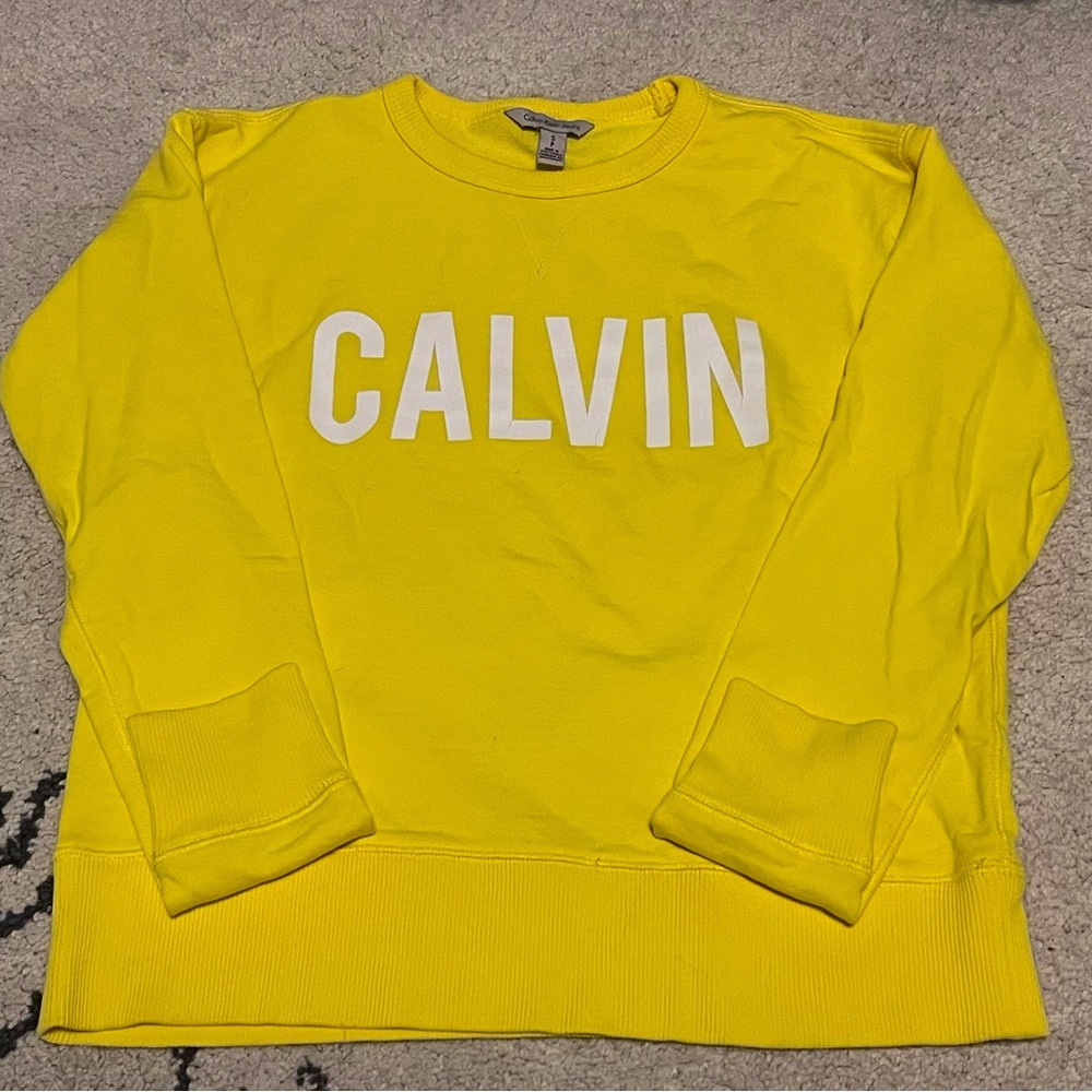 Yellow sweater by Calvin Klein